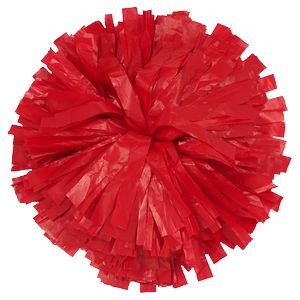 1000-Streamer Plastic Cheer Pom Poms - One Solid Color