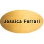 Quick Ship Gold, Silver or White Aluminum Oval (2 1/2"x1 3/8")