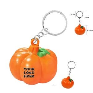 2 in 1 Pumpkin Keychain and Stress Reliever