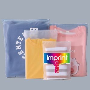 Frosted Zipper Clothing Packaging Bag