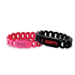 Links Wristbands w/1 Color Screen Print