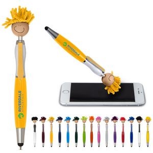 Multi-Cultural MopToppers® Screen Cleaner w/Stylus Pen (Tan Skin Color)