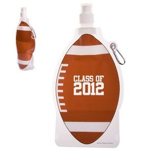 22 Oz. HydroPouch!™ Football Collapsible Water Bottle