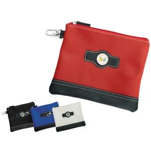 Leatherette Valuables Zippered Pouches