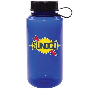 32 Oz. Hilltop Water Bottle with Tethered Cap - Full Color