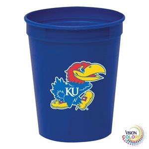 12 Oz. Colored Stadium Cup- Full Color Imprint Made in the USA