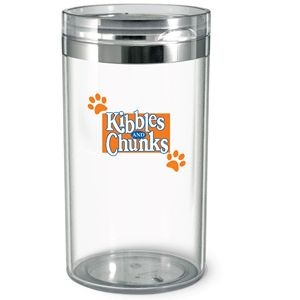 42 Oz. Large Circle Acrylic Canister Full Color Digital Imprint
