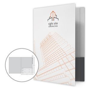 Standard 1 Pocket Folder with 1 Reinforced Edge