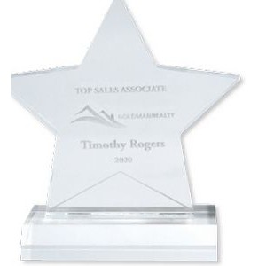 Engraved Acrylic Star Awards (5½"x5")
