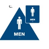ADA California Regulatory Men Sign (Triangle)