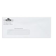 Full Color #10 White Wove Business Envelopes w/Security Tint Poly Window