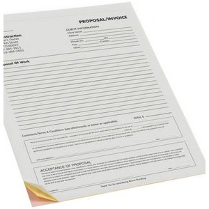 1 Color Custom Snap Set 2 Part Forms (5½"x 8½" or Smaller)