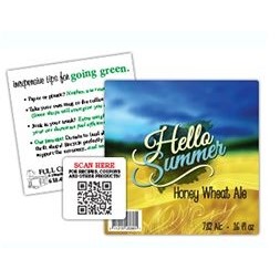 24 Hour One Color Fasturn® Square Labels (3"x3")