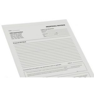 1 Color Custom Snap Set 3 Part Forms (5½"x 8½" or Smaller)
