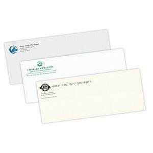 Spot Color #10 Linen or Smooth Raised Print Stationery Envelopes