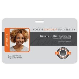 Full Color Vertical ID Badges (Double Sided w/Slot)