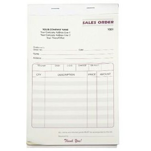 2 Part Sales Order Form Books (5½"x 8½")