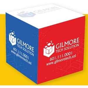 3-3/8" 2 Color Long Run Post-it® Notes Full Cubes (760 Sheets)