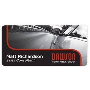 Full Color Sublimation Name Badges (1½"x3")