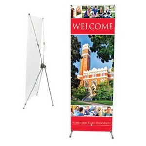Full Color Banner w/"X" Display Stand (36"x72")