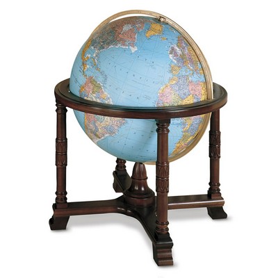 32" Illuminated Diplomat Blue Ocean Heirloom Globe