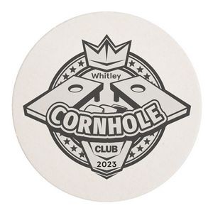 45 Pt. White 3.5" Round - Pulpboard Coasters - The 500 Line