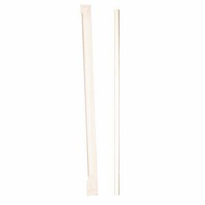7.75" White Paper Straw