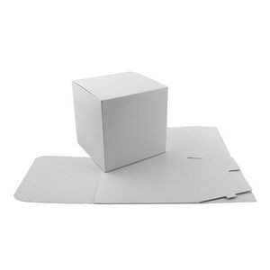 High Gloss White Folding Gift Box (6"x6"x6")