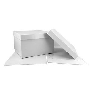 White High Wall Box (10"x10"x6") Base and Lid