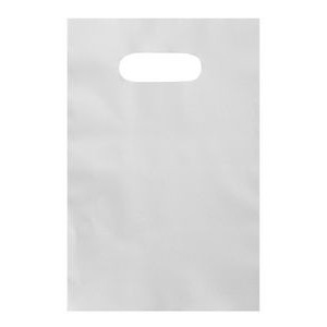 Medium High Density Frosty Clear Poly Merchandise Bag (9"X12")