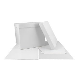 White High Wall Box (10"x10"x9") Base and Lid