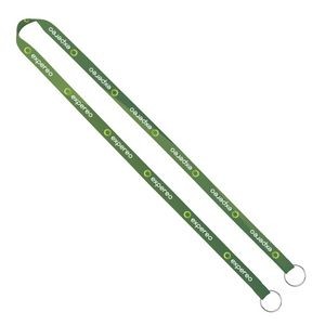 Import Rush 1/2" Dye-Sublimated 2-Ended Lanyard With Dual Sewn Silver Metal Split-Ring
