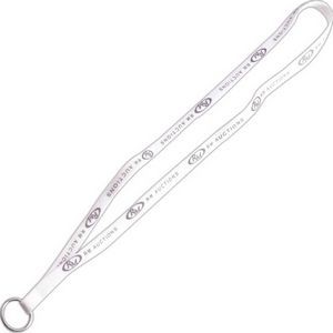 3/8" Imported Polyester Tube Lanyard With Split-Ring