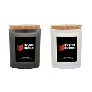 Niva Frosted Candle w/Cork Lid