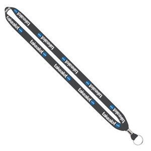 Import Rush 5/8" Dye-Sublimated Lanyard With Silver Crimp & Split-Ring