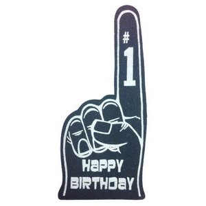 Stock Happy Birthday #1 Foam Hand Mitt