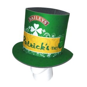 Foam Full Color St. Patrick's Day Top Hat