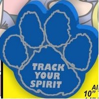 Paw Print Foam Hand Mitt w/Outlined Pads (10")