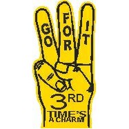 3-Finger Hand Foam Hand Mitt (22.5")