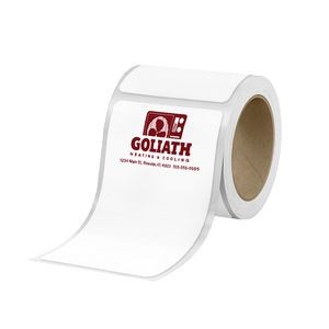 4" X 4" RC-Rectangle White Thermal Transfer Paper