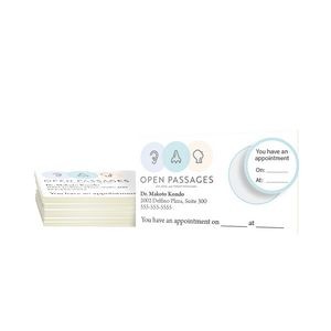Appointment Card w/Removable Square Label