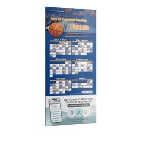Professional Football Sports Schedule Magnet (3 1/2"x8")