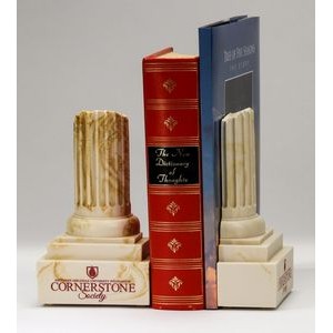 Weathered Column Bookend Set