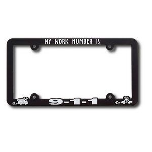 New Jersey High View Raised Copy Plastic License Plate Frame