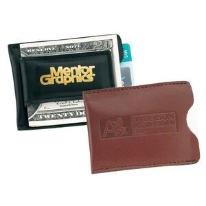 Top Grain Leather Magnetic Money Clip Card Case (Domestic)