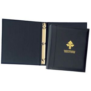 Top Grain Leather 1" Ring Binder (Domestic)