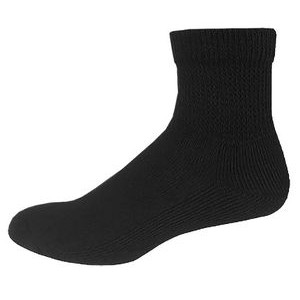 Non Binding Cotton Blend Athletic Quarter Socks
