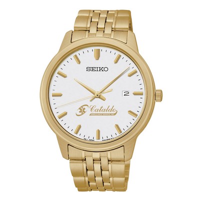 Men's Seiko Quartz Gold Watch