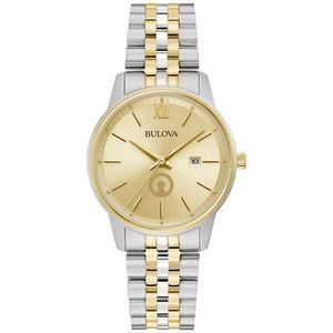 Women's Bulova Corporate Exclusive Two-Tone Bracelet Watch (Silver/Gold)