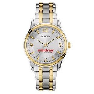 Men's Bulova Corporate Collection Two-Tone Bracelet Watch (Silver/Gold)